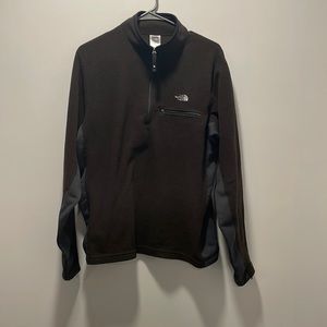 The north face. Mens 1/4 zip up, fleece